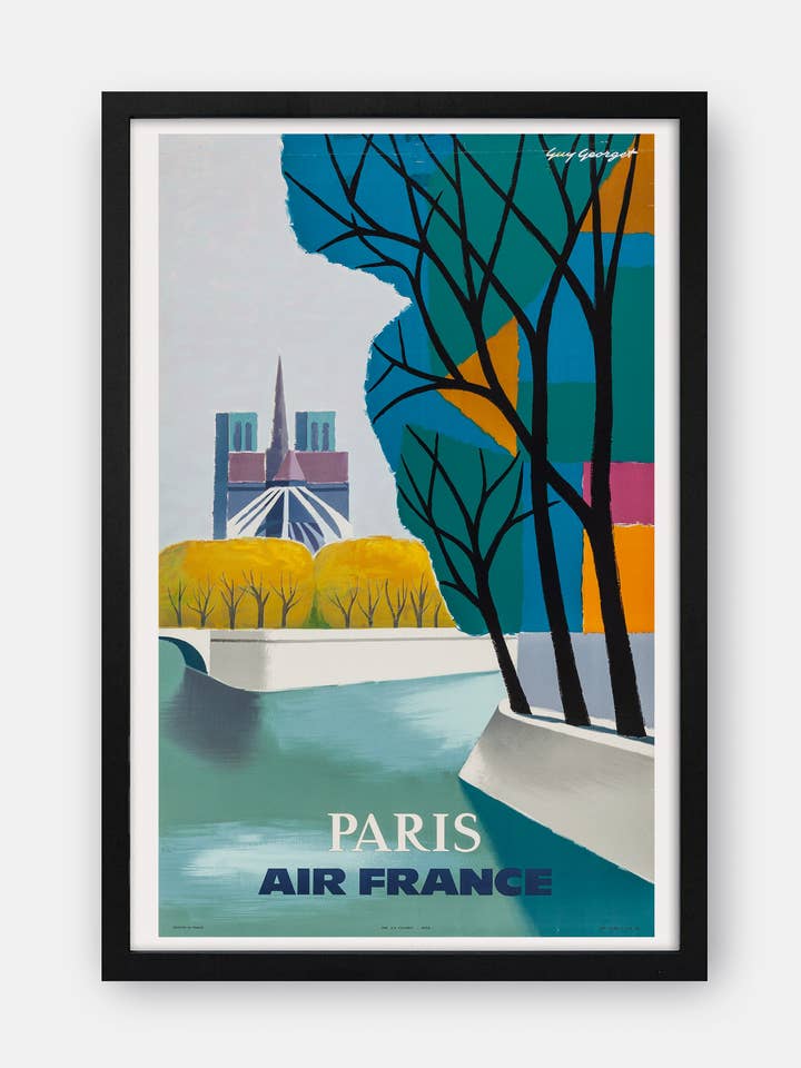 Affiche AIR FRANCE (Paris) 1959 pour la vente par The Curious Desk