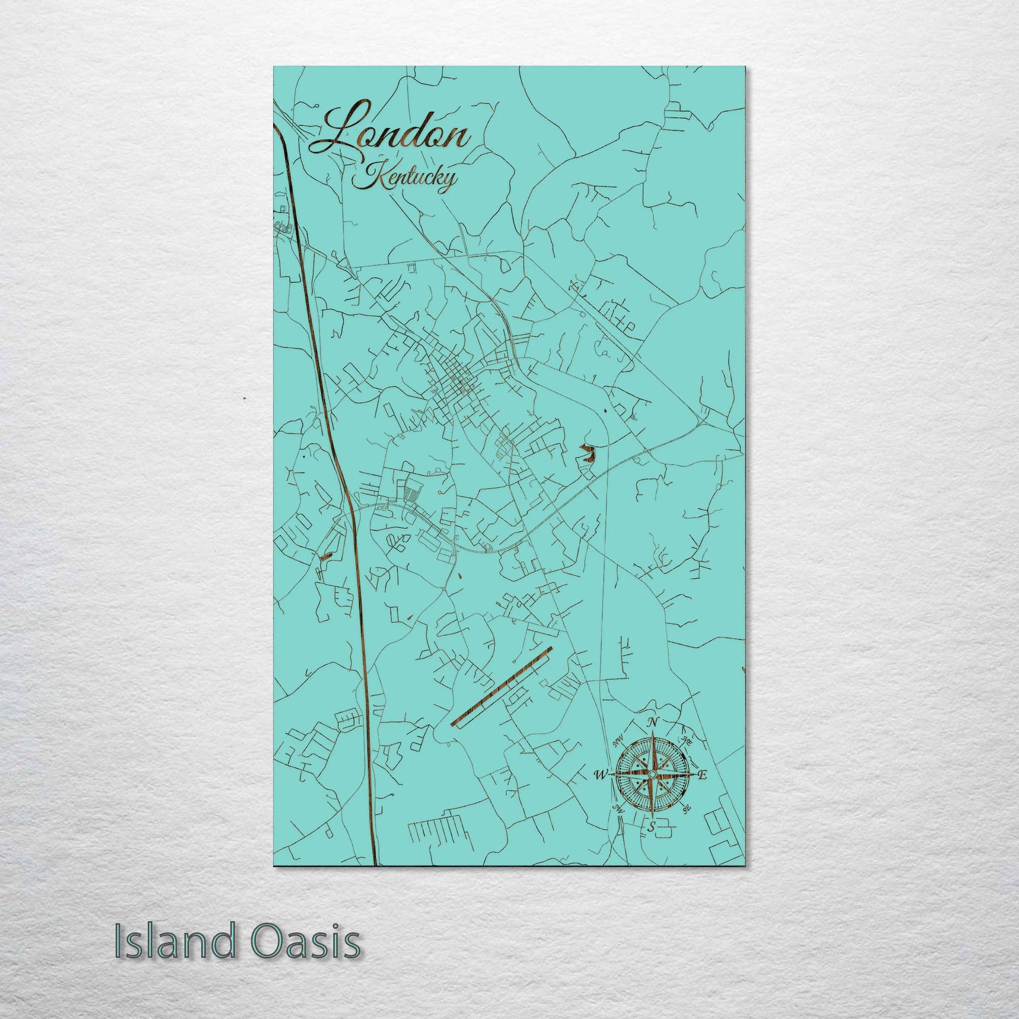 Fire & Pine - Vente Cartes - Kentucky : Plan des rues de Londres0