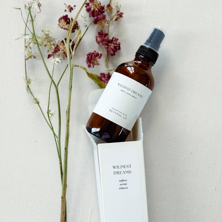 Revival Co - Wholesale Linen spray - Wildest Dreams/ Saffron- Tobacco- Orchid/ Room + Linen Spray0