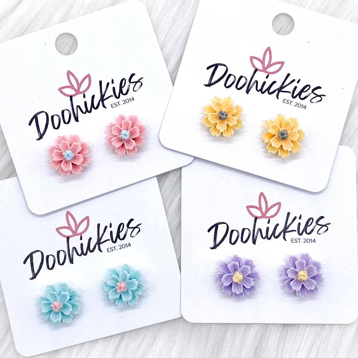 Doohickies - Vente Clous d'oreille - Boucles d'oreilles Spring Wildflower Dayzz, 12 mm3