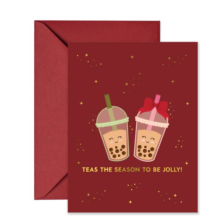 Teas The Season - Greeting Card for wholesale by Sparkles And Joy