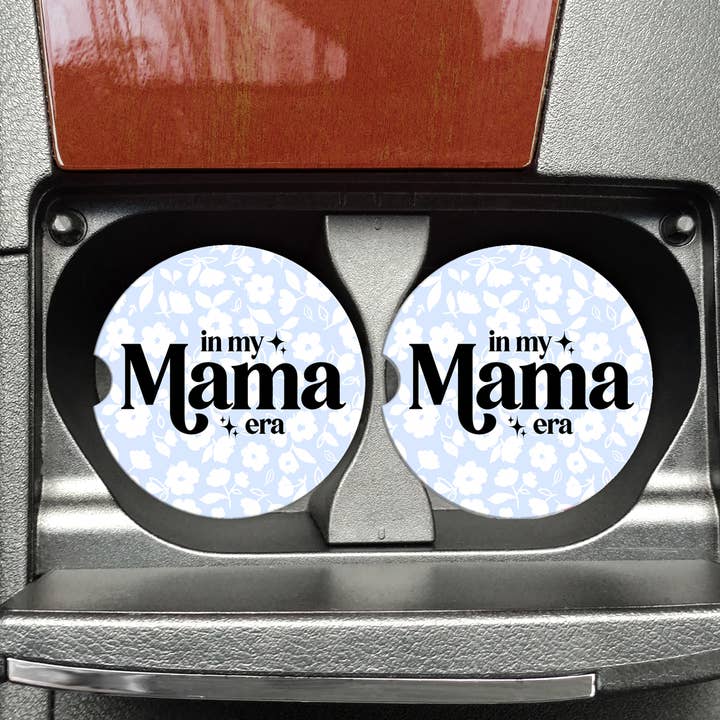 In My Mama Era Car Coasters, Mom Gift, Mama Era, Mothers Day for wholesale by Mugsby