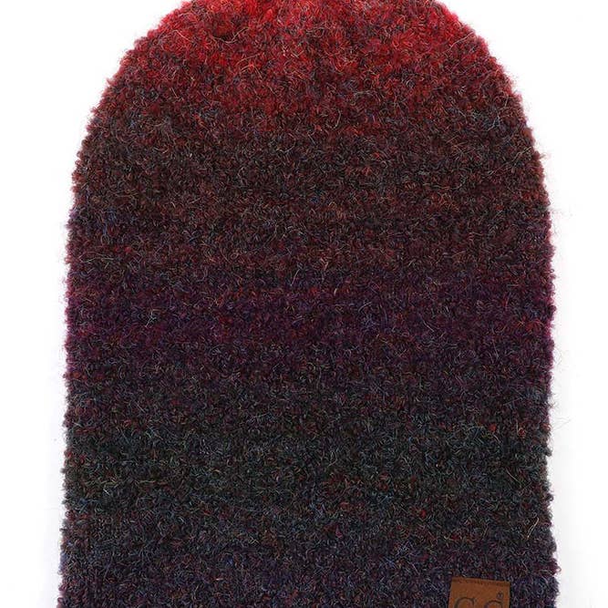 Hana - Wholesale Beanie - Dames - C.C Multi Color Ombre Mohair Manchet Beanie11