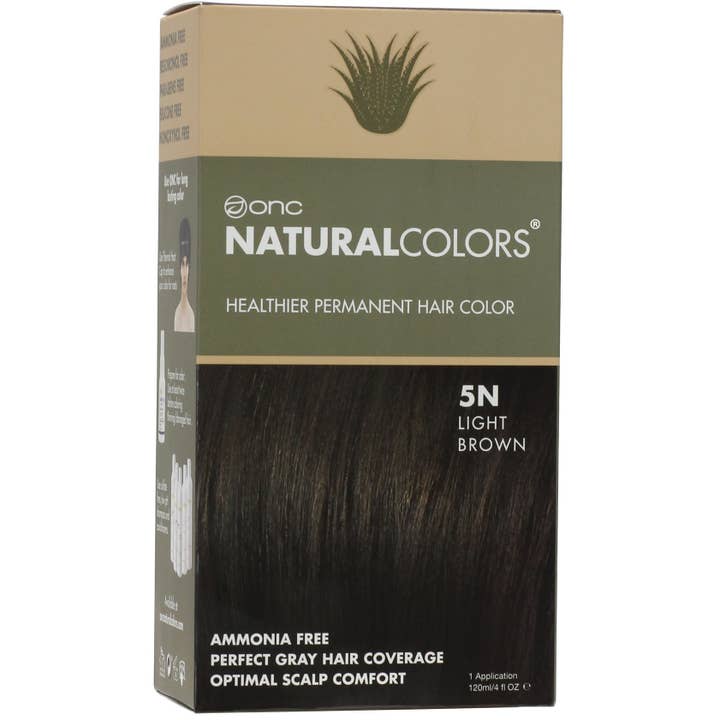 5N Natural Light Brown Heat Activated Hair Dye With Organic for wholesale by Organic Natural Colors