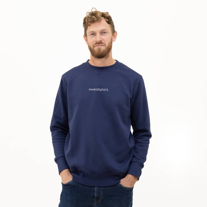 simple. sweatshirt. french-navy. for wholesale by simple. panda