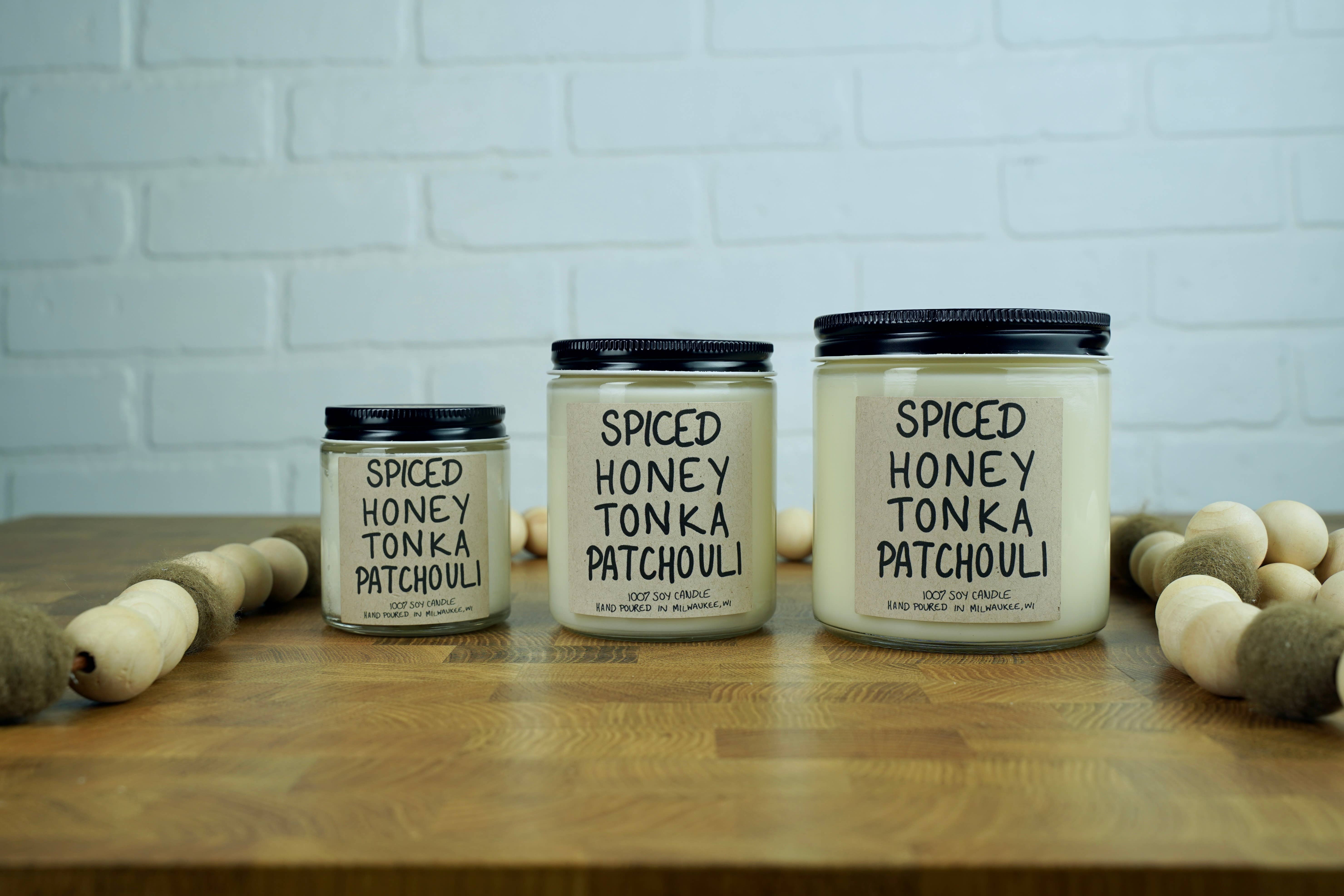 Sweet Little Candle Co - Wholesale Jar/Filled Candle - Spiced Honey Tonka Patchouli1