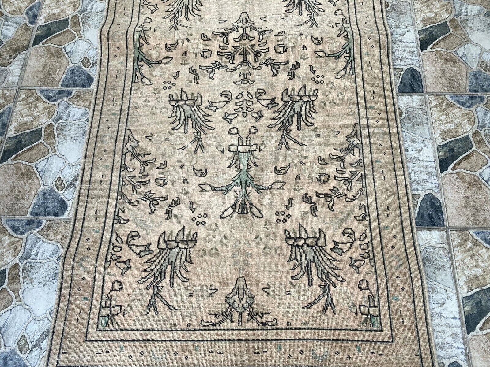 Oushak Rugs - Wholesale Runner Rug - Vintage Rug, Wool Oushak Runner Carpet Handmade 3.3x12.5 ft11