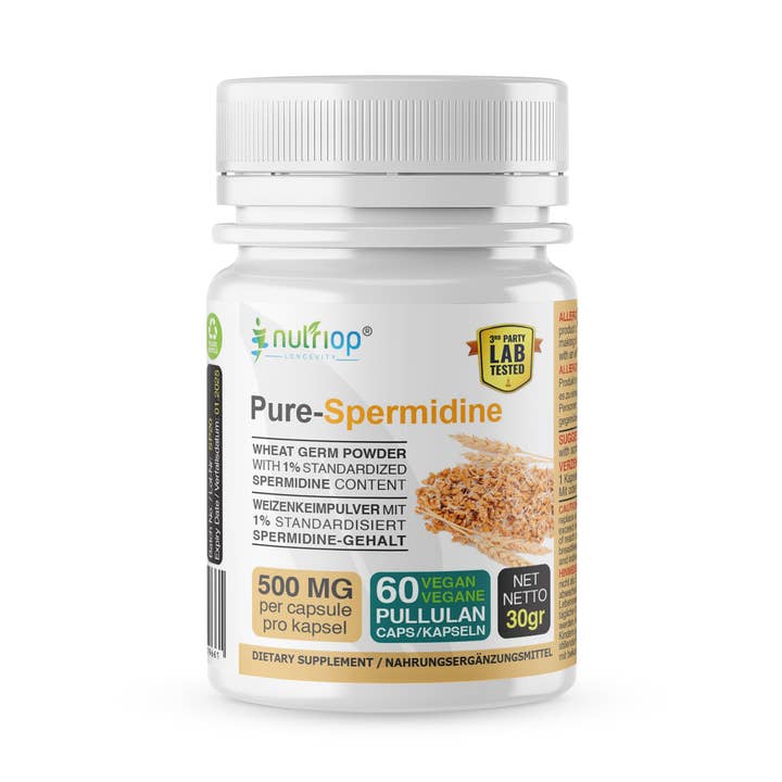 Nutriop® Pure Spermidine - Max Potency -10mg - 30 servings for wholesale by Nutriop Longevity