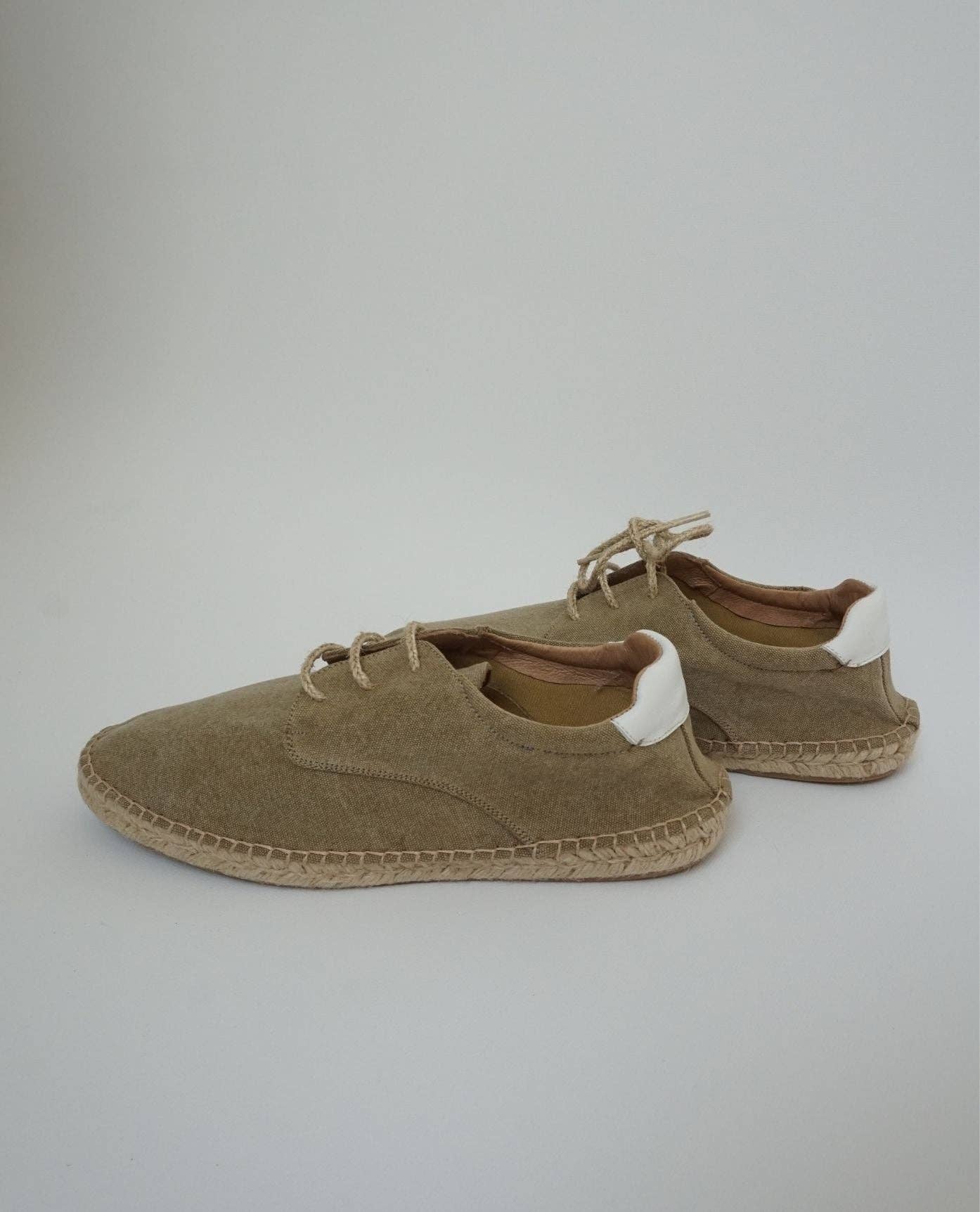 The Hundred Shoes - Wholesale Loafers - Men's - Alpargata Cordon Lona Beige5