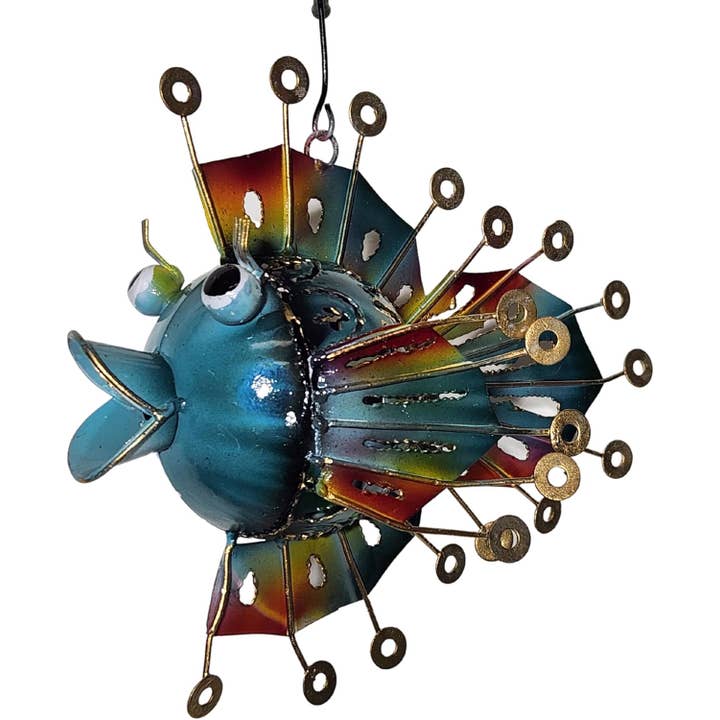 White Elephant - Wholesale Candle Holder - Metal Hanging Fish Candle Holder