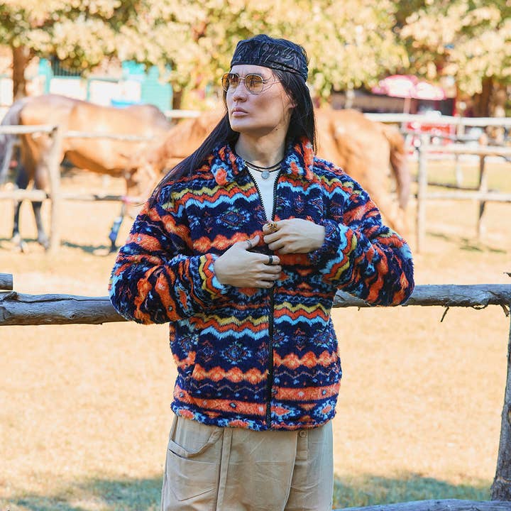 Relaxed Cut Long Sleeve Navy Blue Mens Shirt 4774 for wholesale by Los Banditos