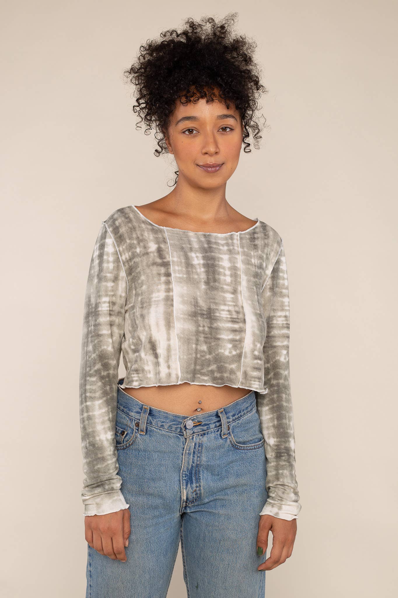 NLT - Vente Chemise – femme - Haut à coutures exposées Kari Tie Dye - Grande Taille3