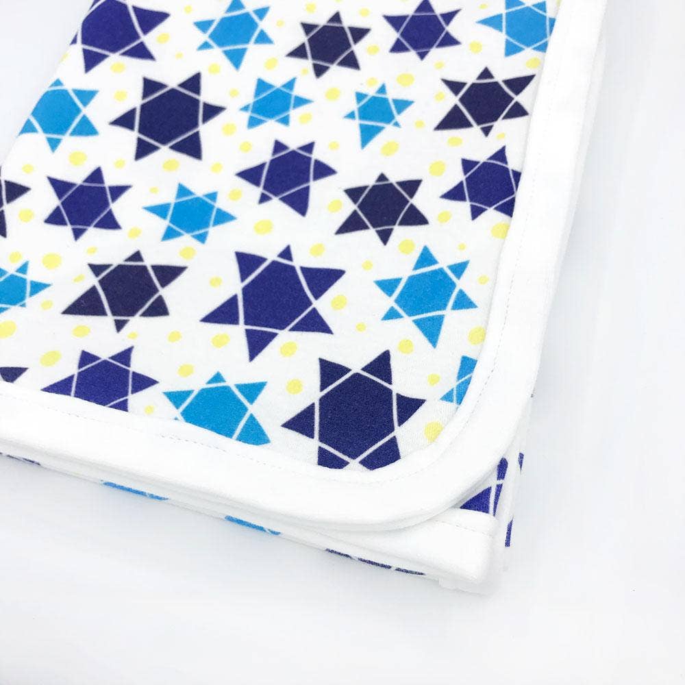 Sunny Day Designs - Wholesale Bedding Blanket - Kids & Baby - Star Of David Organic Cotton Baby Blanket2