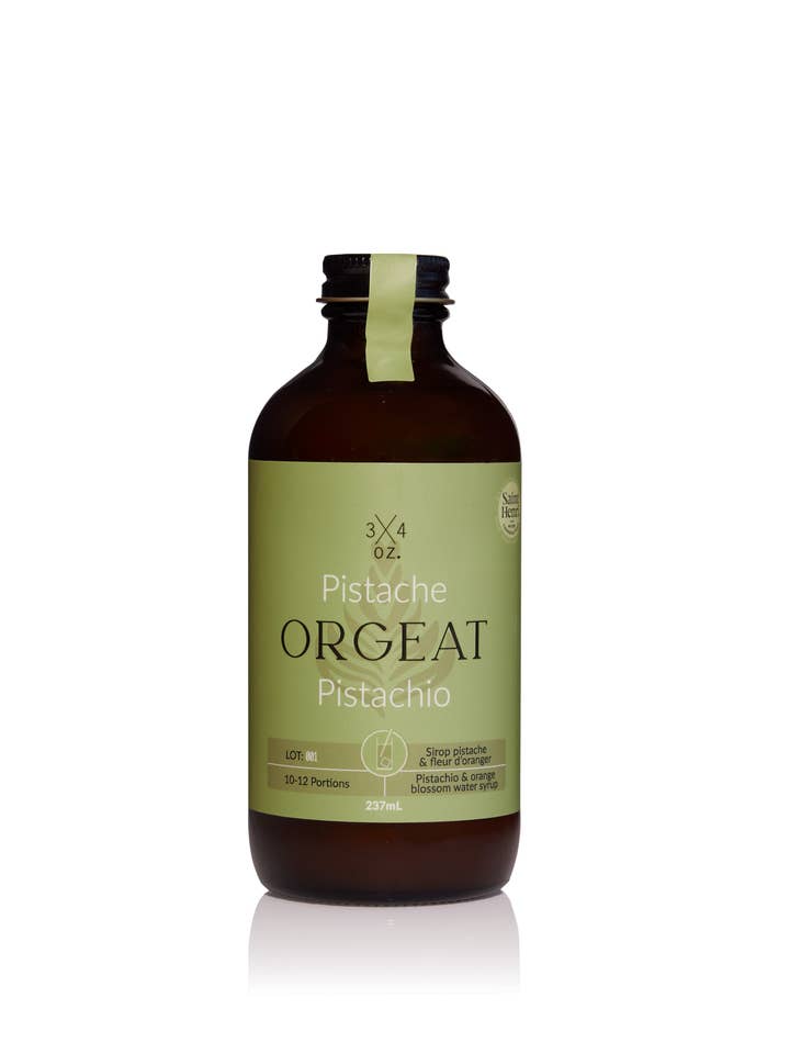 Pistachio Orgeat Syrup for wholesale by 3/4 oz. Tonic