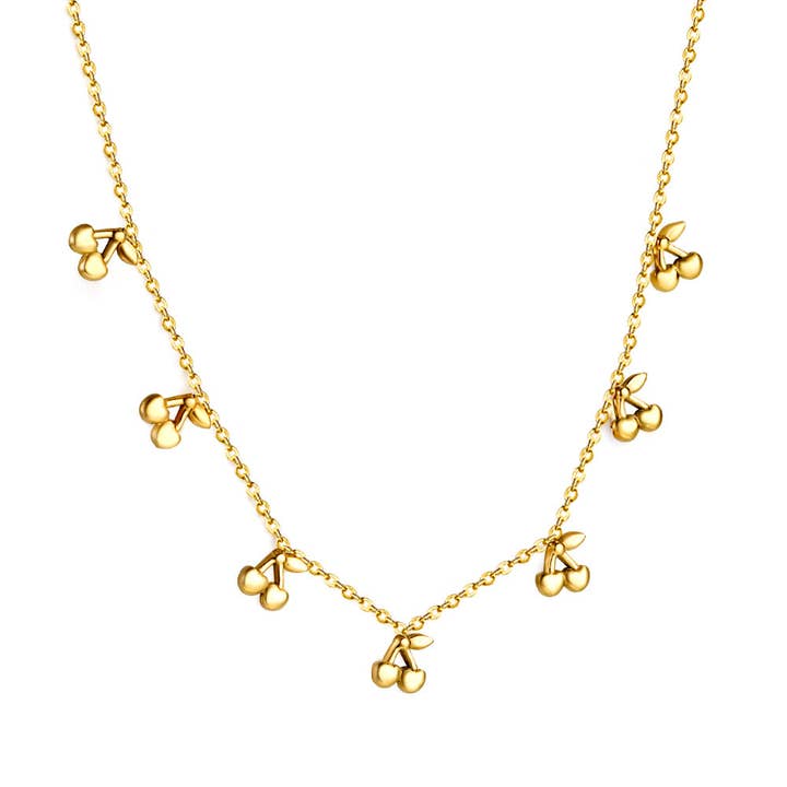 Cherry Charm Necklace for wholesale by Fantastico Fans