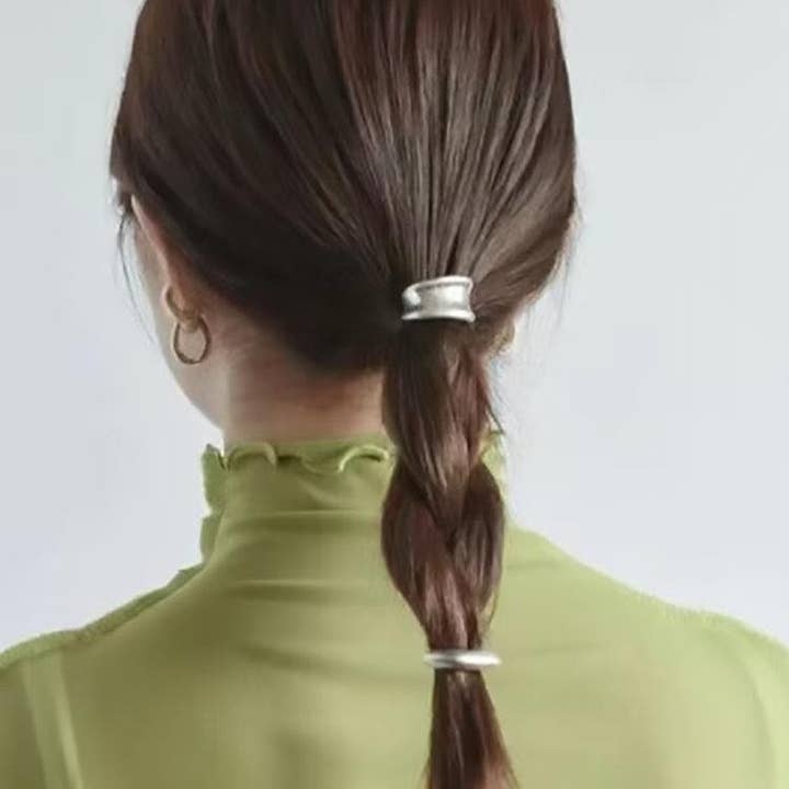 LadyJuneAccessories - Wholesale Hair Accessories Set - Women's - Ponytail Holder, Ponytail Hook,Hair Cuff Set 3 pieces6