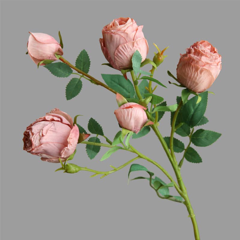 ACNITE(We cover U.S. import duties) - Wholesale Artificial Flowers - 25.6" Artificial rose flower,dried looking rose,faux flowers4