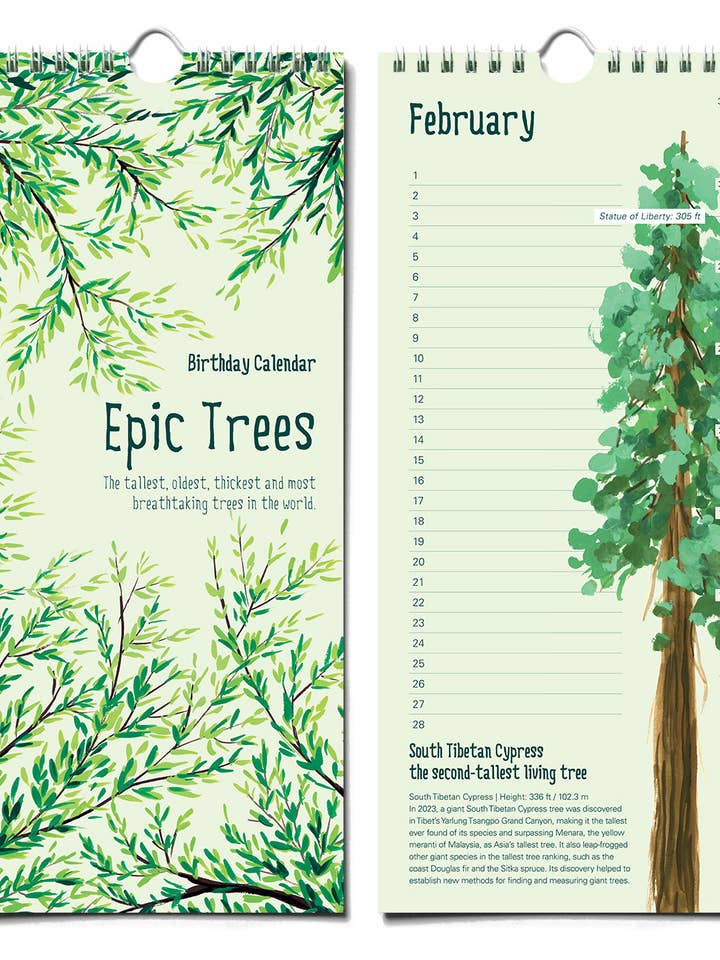 Episk Träd Kalender - Födelsedag / Evighetskalender för wholesale av The Paperhood