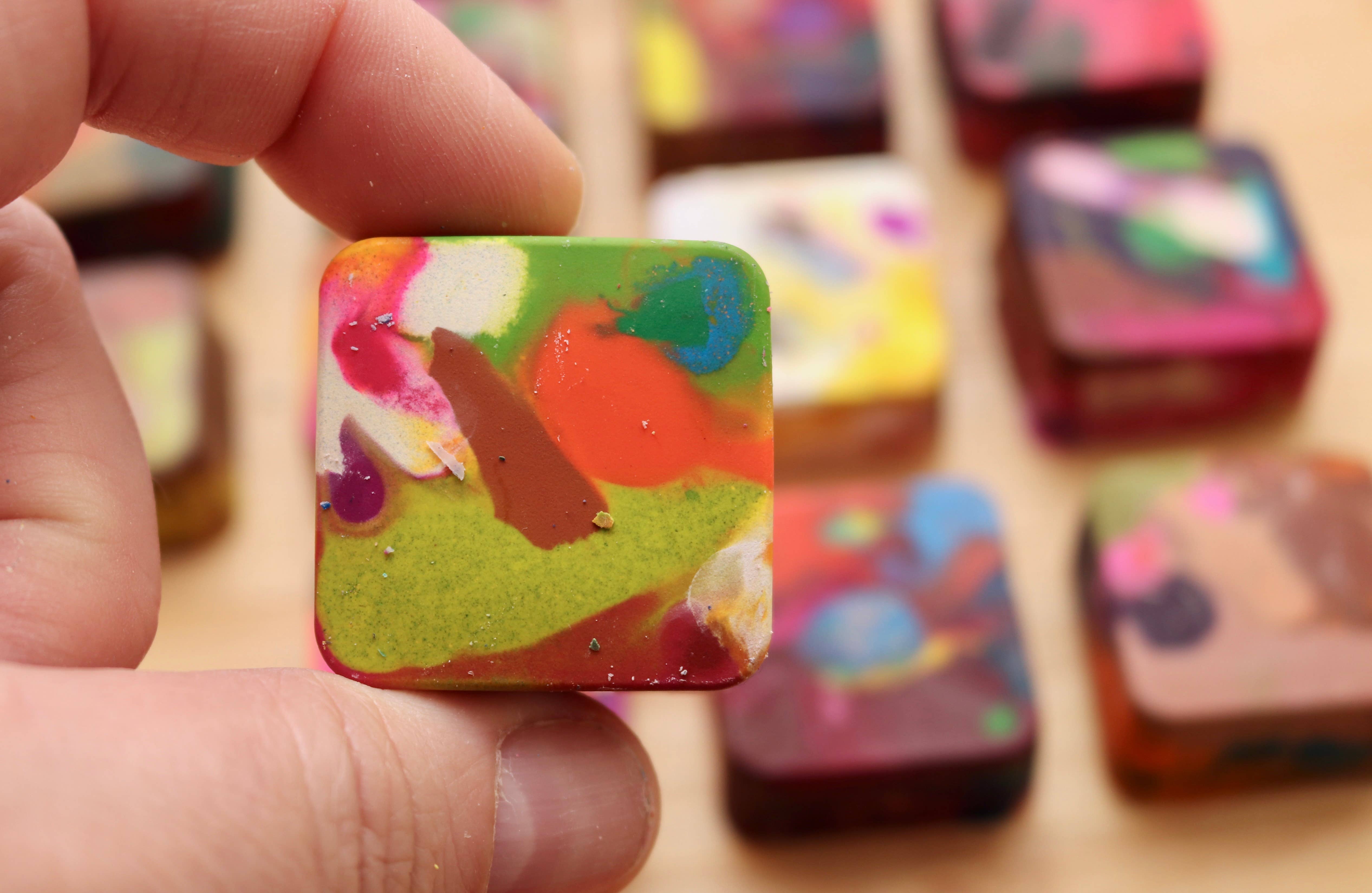 Color Me Crayzies™ - Wholesale Crayons - Kids & Baby - Square Crayzies (8 Count - JUMBO)2