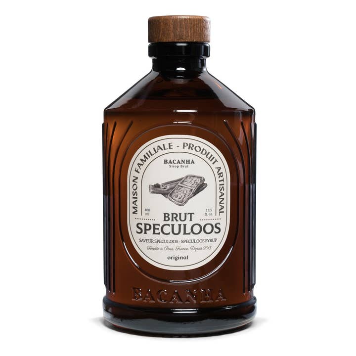 Bacanha - Wholesale Flavored Syrup - Raw Speculoos Syrup - 400ml - 13,5 fl. oz.