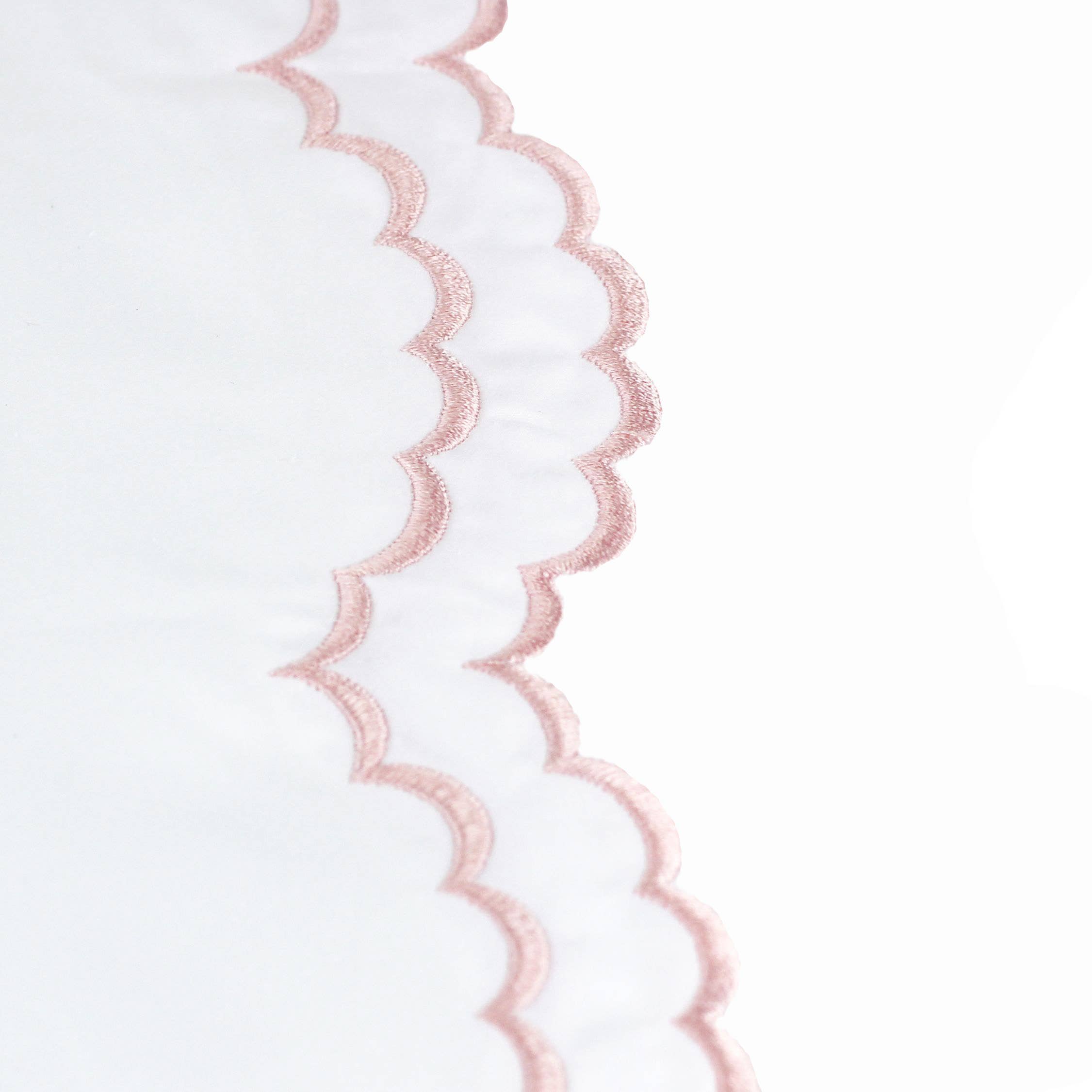 Mélange Home - Wholesale Sheet Set - Double Scallop Embroidered Cotton Percale Sheet Set10