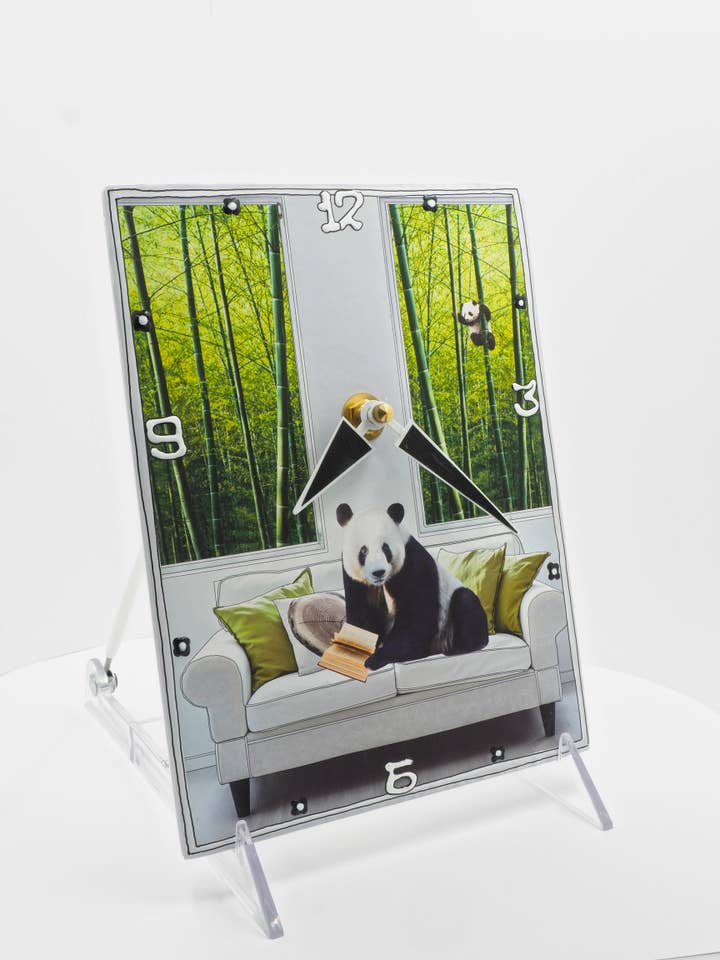 Story Time, Collage Clock for wholesale by Lea Alboher