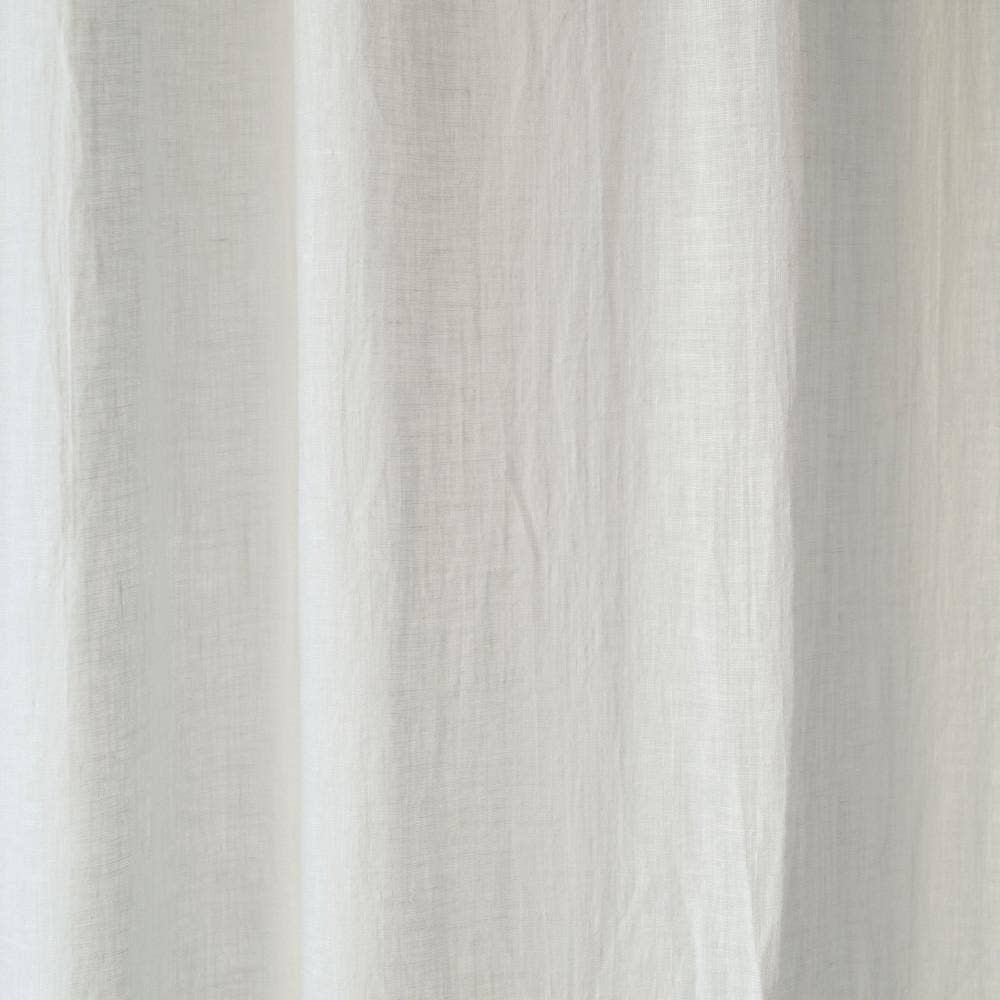 Linen Tales (We cover U.S. import duties) – Großhandel Vorhang – Optisch weißes Leinen Tagesvorhang-Set mit Tunnelzug, 2-teilig1