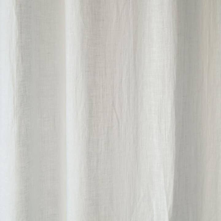 Linen Tales (We cover U.S. import duties) – Großhandel Vorhang – Optisch weißes Leinen Tagesvorhang-Set mit Tunnelzug, 2-teilig1