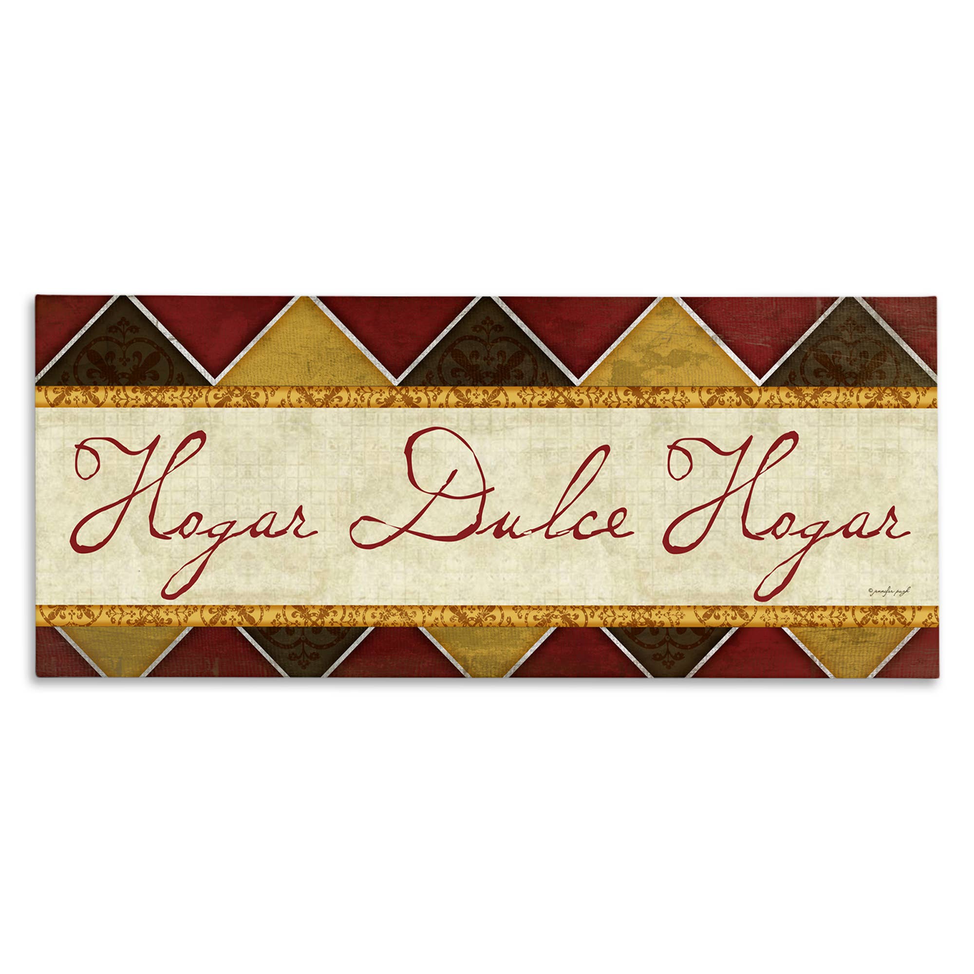 Stupell Industries - Vendita all'ingrosso Decorazione da parete - Bambini e neonati - Arte da Parete in Tela con Motivo Tradizionale "Casa Dolce Casa"7