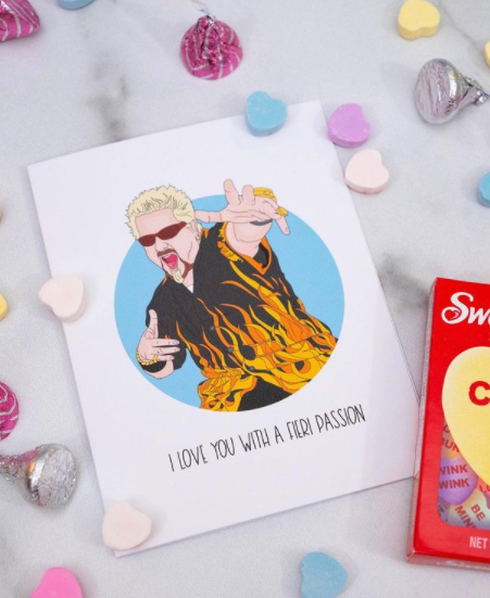 Sammy Gorin LLC - Wholesale Love Card - I Love You with a Fieri Passion Card2