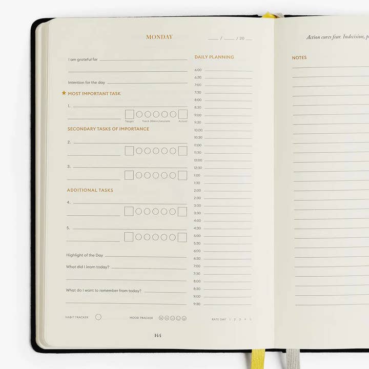 Intelligent Change - Wholesale Planner - Productivity Planner Black - Time Tracking, Goals, Self-Care8