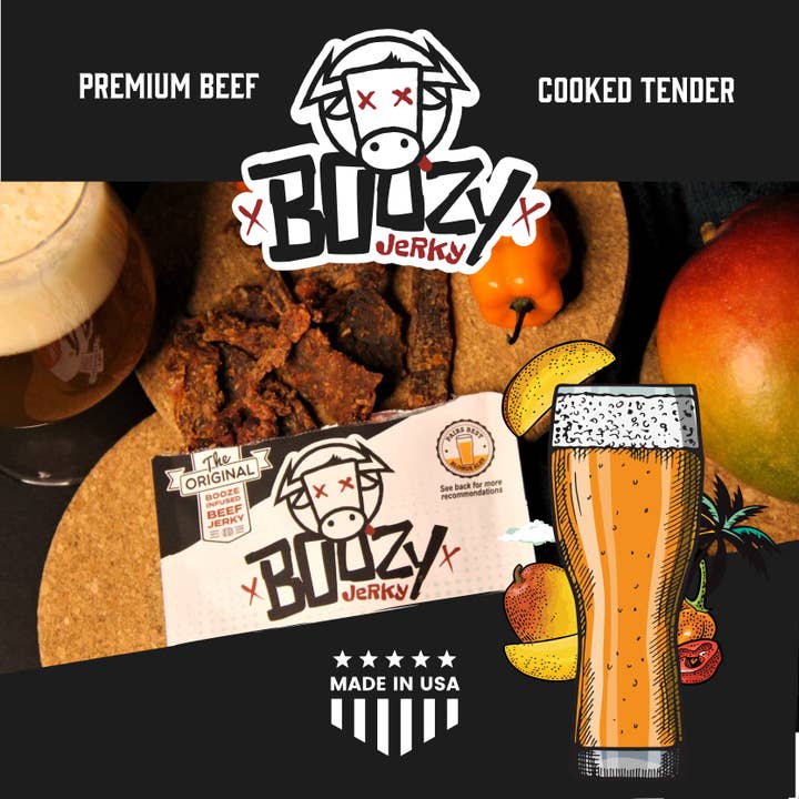 Boozy Jerky - Wholesale Jerky - Mango Habanero Ale Jerky6