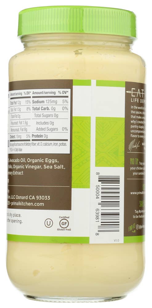 KeHE Distributors, LLC - Vente Mayonnaise - Mayo Primal Kitchen à l'huile d'avocat 24 oz2