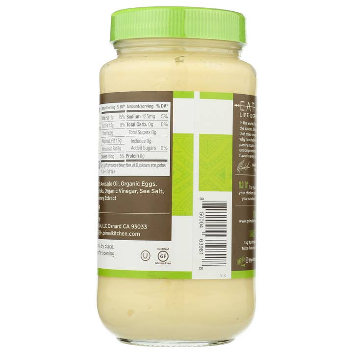 KeHE Distributors, LLC - Vente Mayonnaise - Mayo Primal Kitchen à l'huile d'avocat 24 oz2