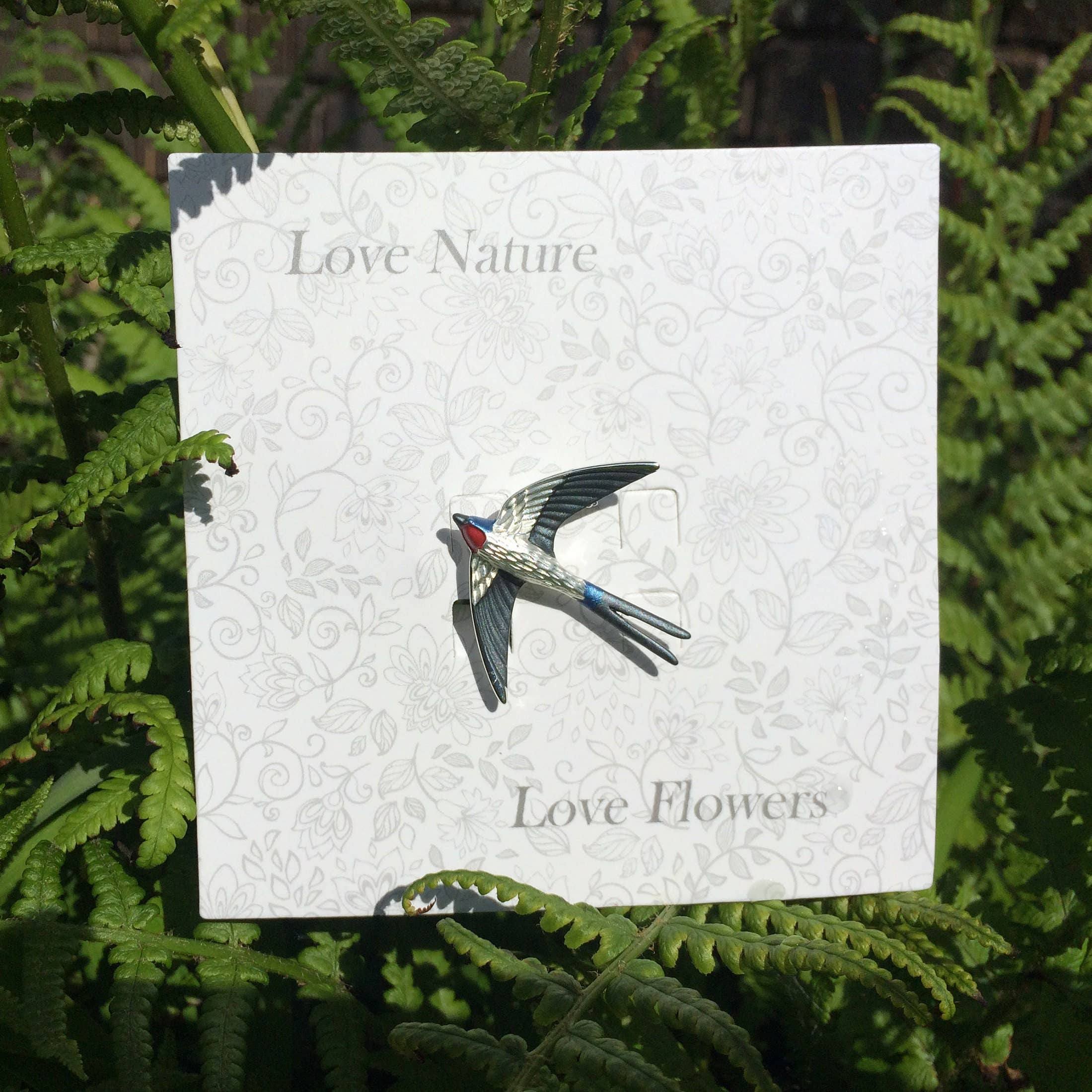 Alexander Thurlow & Co Ltd - Wholesale Brooch - Swallow Bird In Flight Animal Brooch1