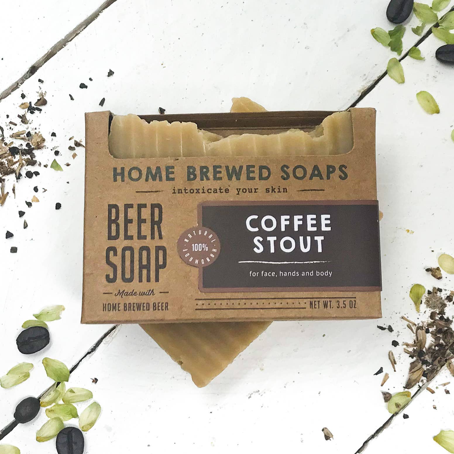 Home Brewed Soaps - Wholesale Bar Soap - Coffee Stout Beer Soap