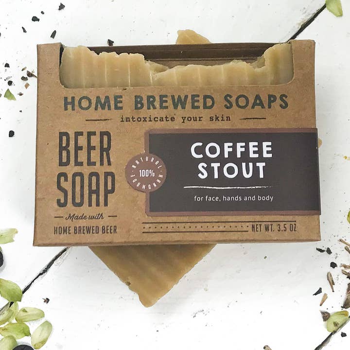 Coffee Stout Beer Soap for wholesale by Home Brewed Soaps