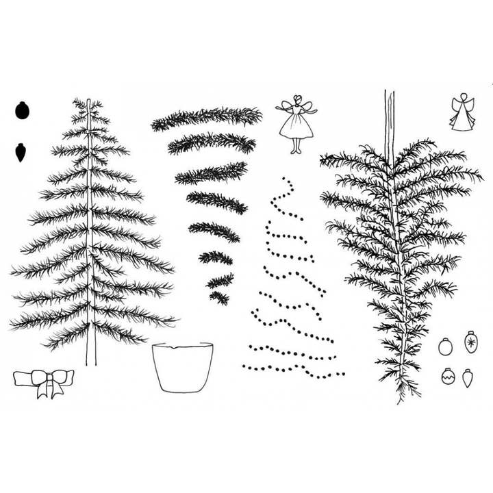 Trim The Tree Stempelset für den Großhandel von Stamp Addicts