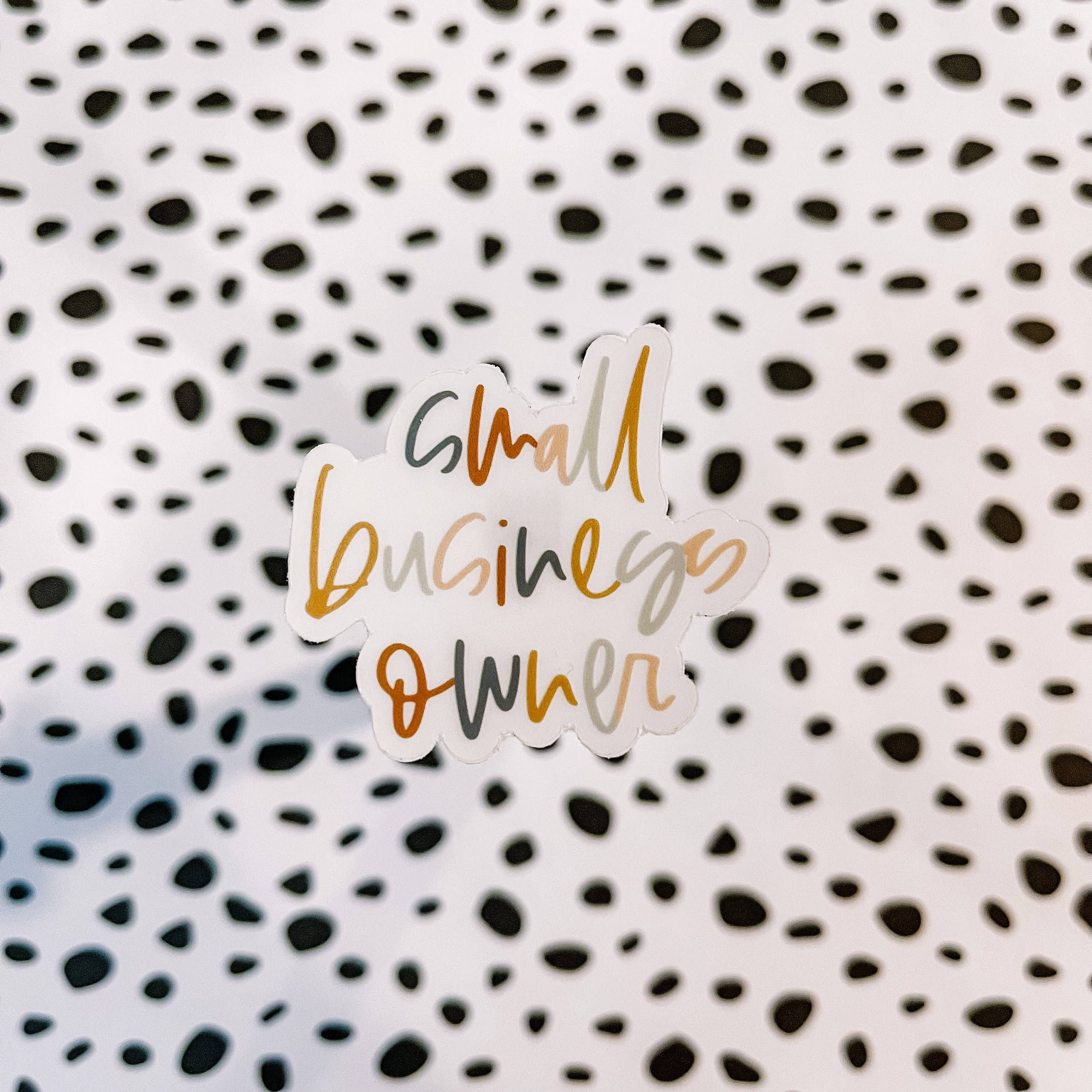 Breanna Jones Creative - Wholesale Sticker - Small Business Owner | Clear Vinyl Sticker