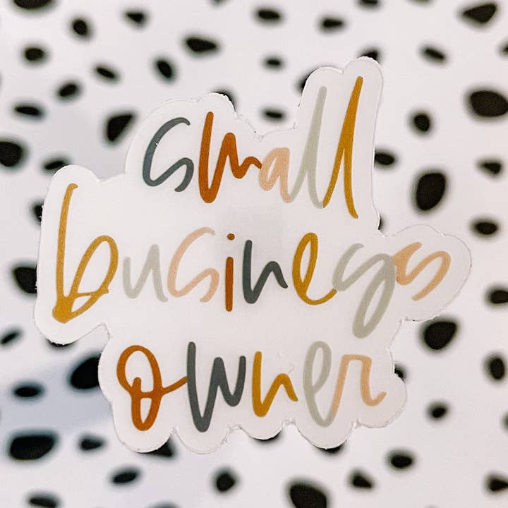 Breanna Jones Creative - Wholesale Sticker - Small Business Owner | Clear Vinyl Sticker0