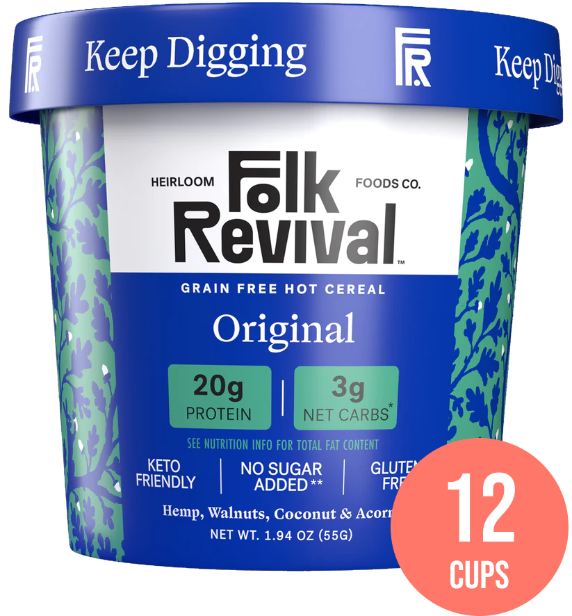 Folk Revival, LLC - Wholesale Breakfast Cereal - Original - Keto Instant 'Oatmeal'8
