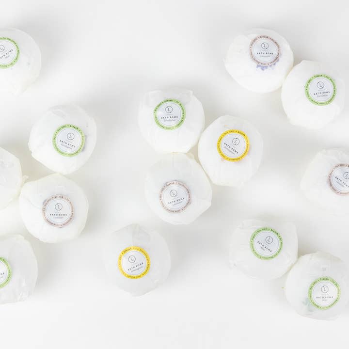 Lizush - Wholesale Bath Bomb/Fizz - Eucalyptus Essential Oil Bath Bombs 100%Natural -BULK 100