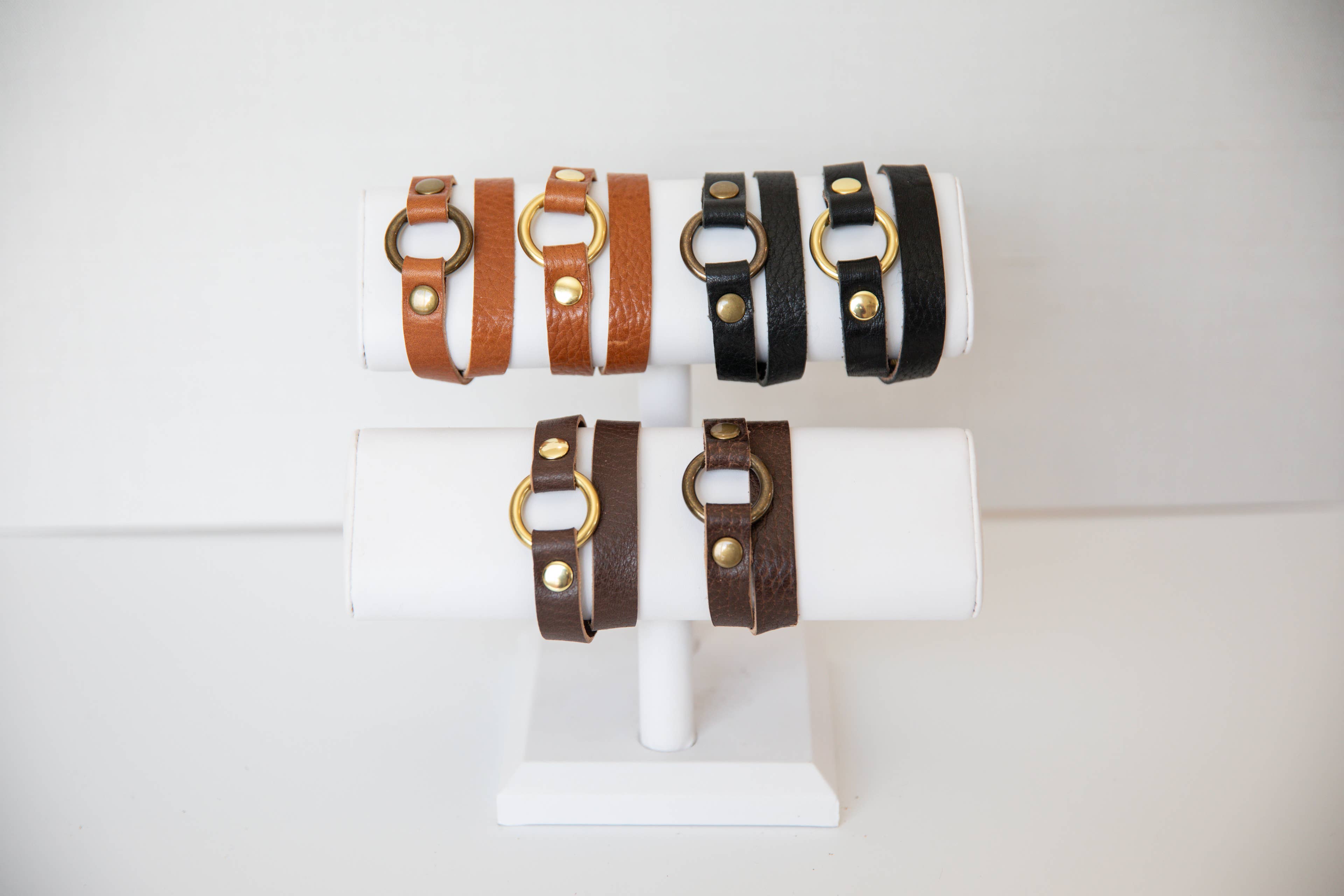 Aura Design Co. - Wholesale Bangle Bracelet - Leather Bracelet - O-Ring Wrap2