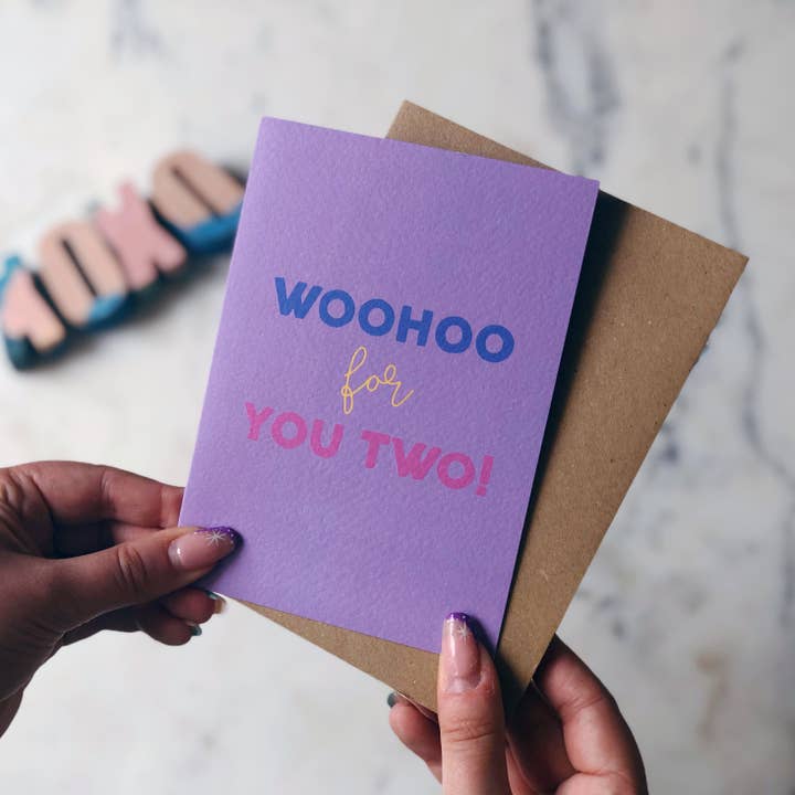 Woohoo For You Two Card for wholesale by Xoxo Designs by Ruth