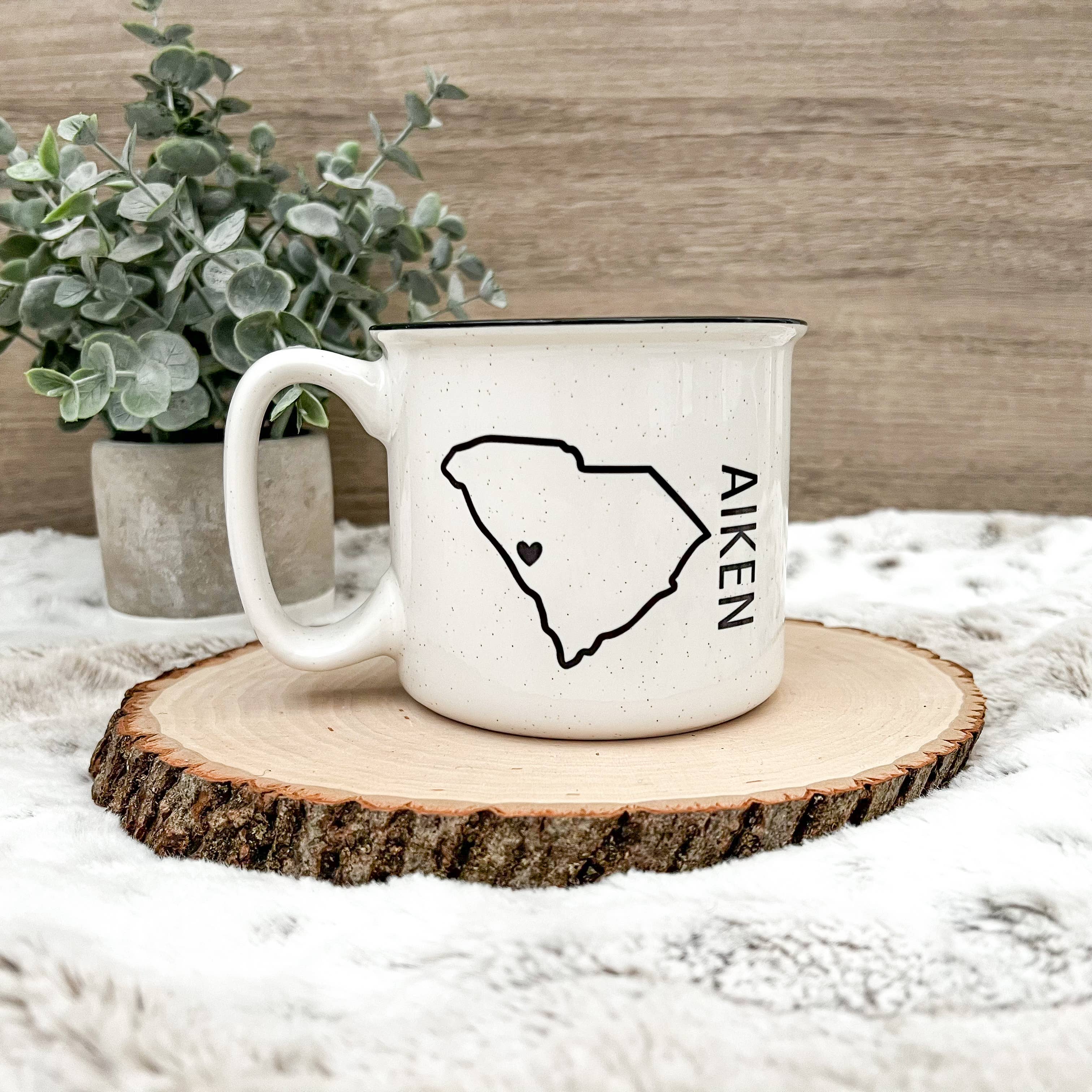 Hometown Hello - Vente Tasse à café - Tasse de camping City and State Outline - 18 oz - Passe au lave-vaisselle3
