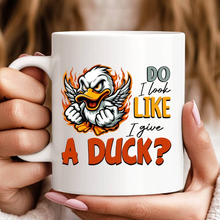 Pareço Eu Que Me Importo Com Um Pato? Caneca Engraçada por atacado de Hello Gorgeous Mugs