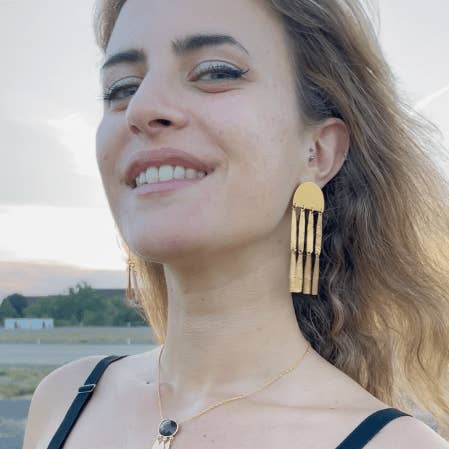 Boucles d'oreilles de régénération pour la vente par Ekadori