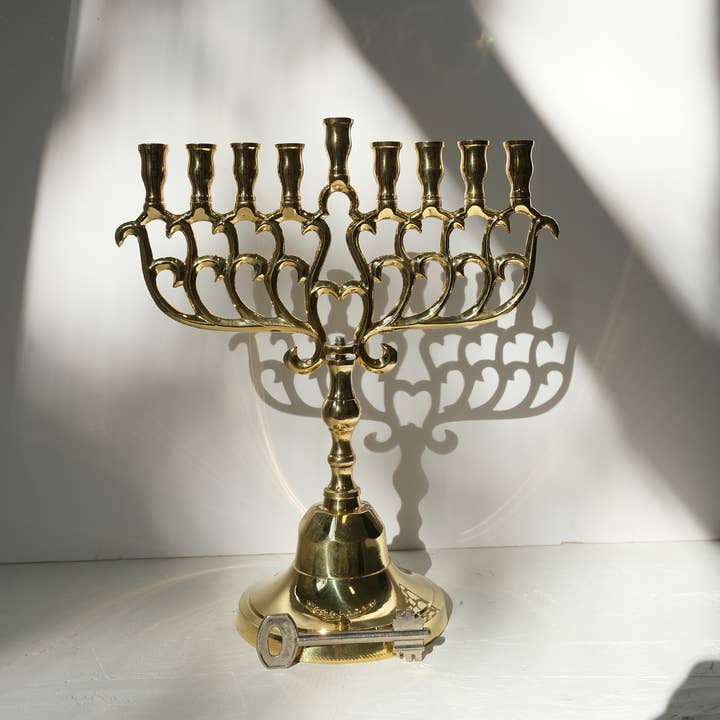 חנוכיה דקורטיבית | cobre | tamaño grande para venta al por mayor de Palms and Tigers