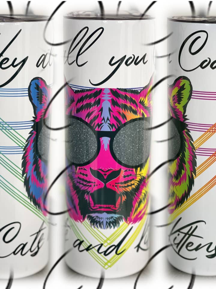 Cool katte og killinger 20 oz Skinny Tumbler for engroshandel hos CMD Wholesale