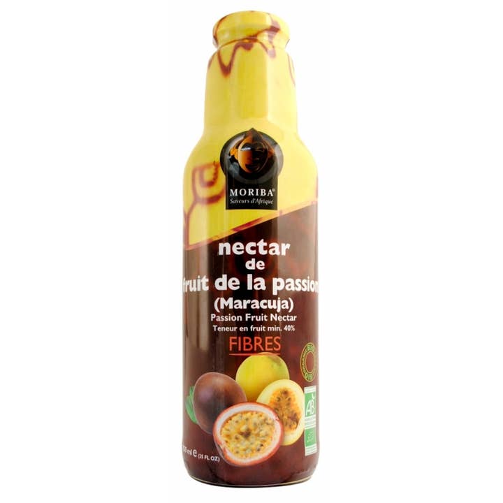 Organic passion fruit nectar 75cl for wholesale by MORIBA